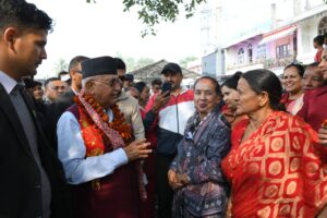 झापा क्षेत्र नं. ५ मा अध्यक्ष ओलीको घरदैलो अभियान ग्रास रुटलाई प्राथमिकता